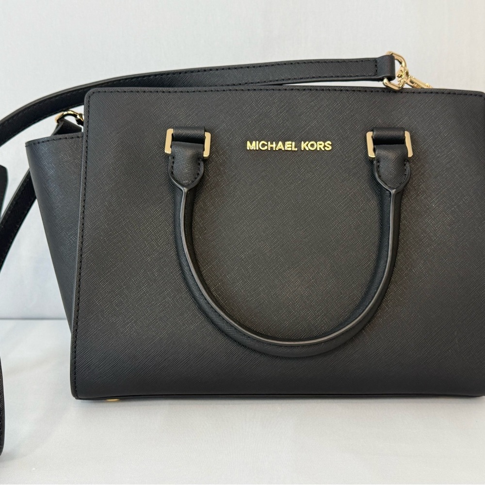 Michael Kors Black Leather Handbag